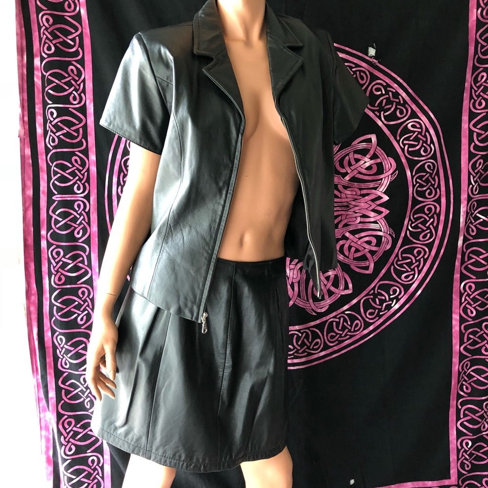 Vintage 90s Leather Set